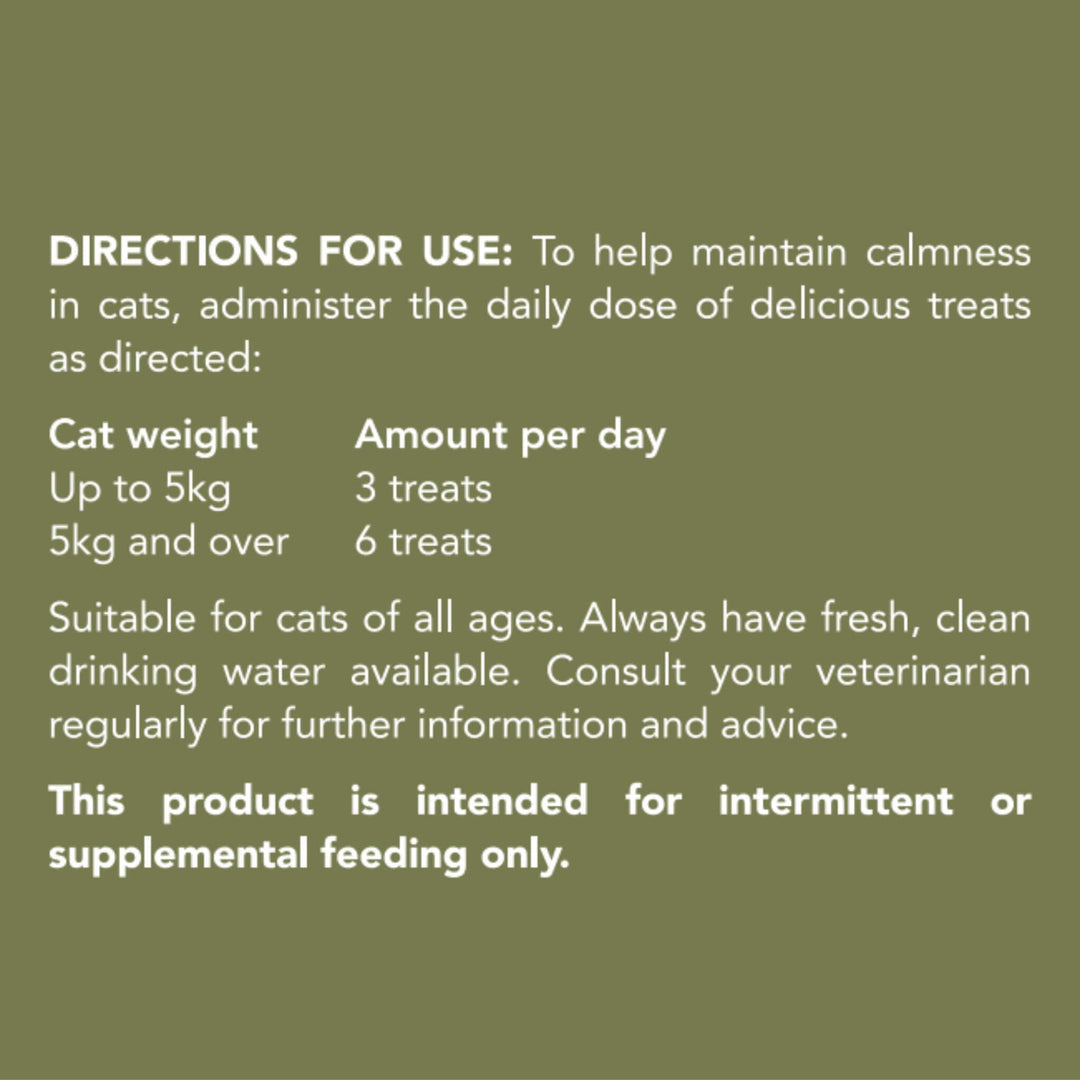 Directions for use text on a green background