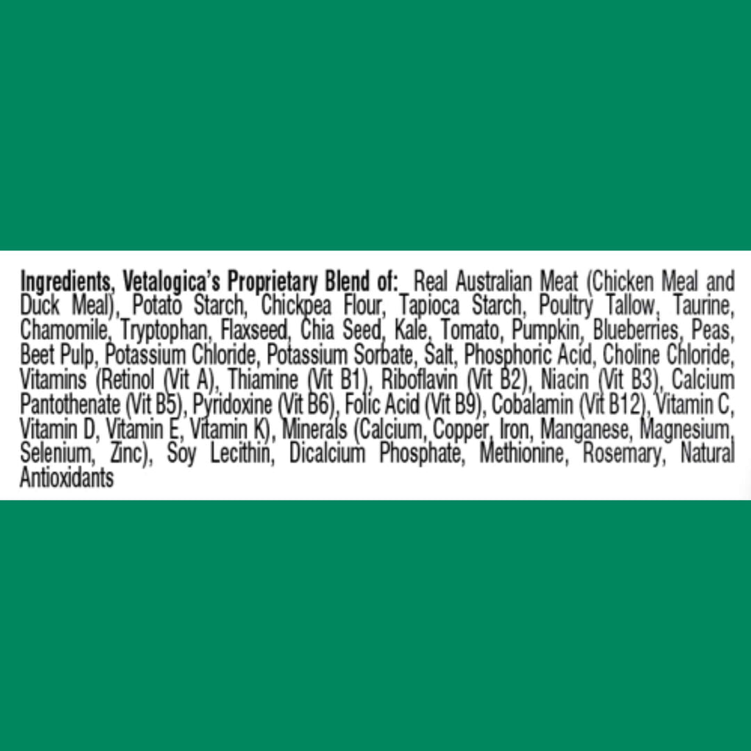 List of ingredients on a green background
