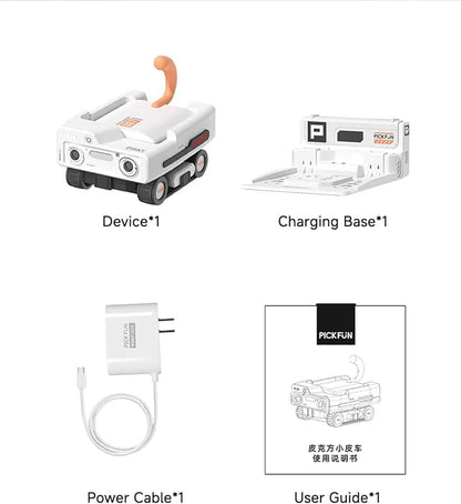 Pickfun AI Pet Robot - Smart Mobile Pet Camera & Monitor for Dogs & Cats - App Controlled Interactive Companion for Separation Anxiety