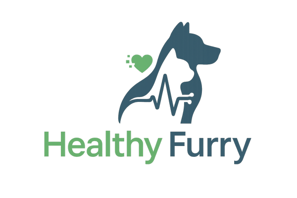 Generate a logo for a store called "Healthy Furry" specialised in high tech health products for pets 